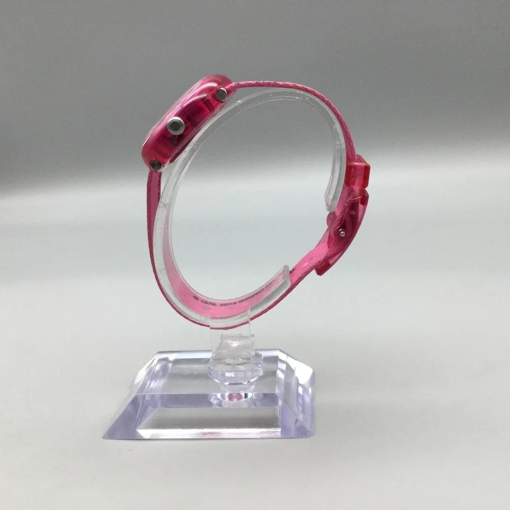 Flik Flak Hello Kitty Girls Watch 29mm Pink Dial Fabric Strap Swiss New Battery
